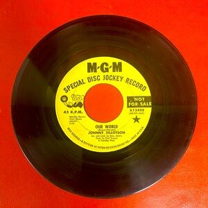 Johnny Tillotson Vintage vinyl record 45 rpm